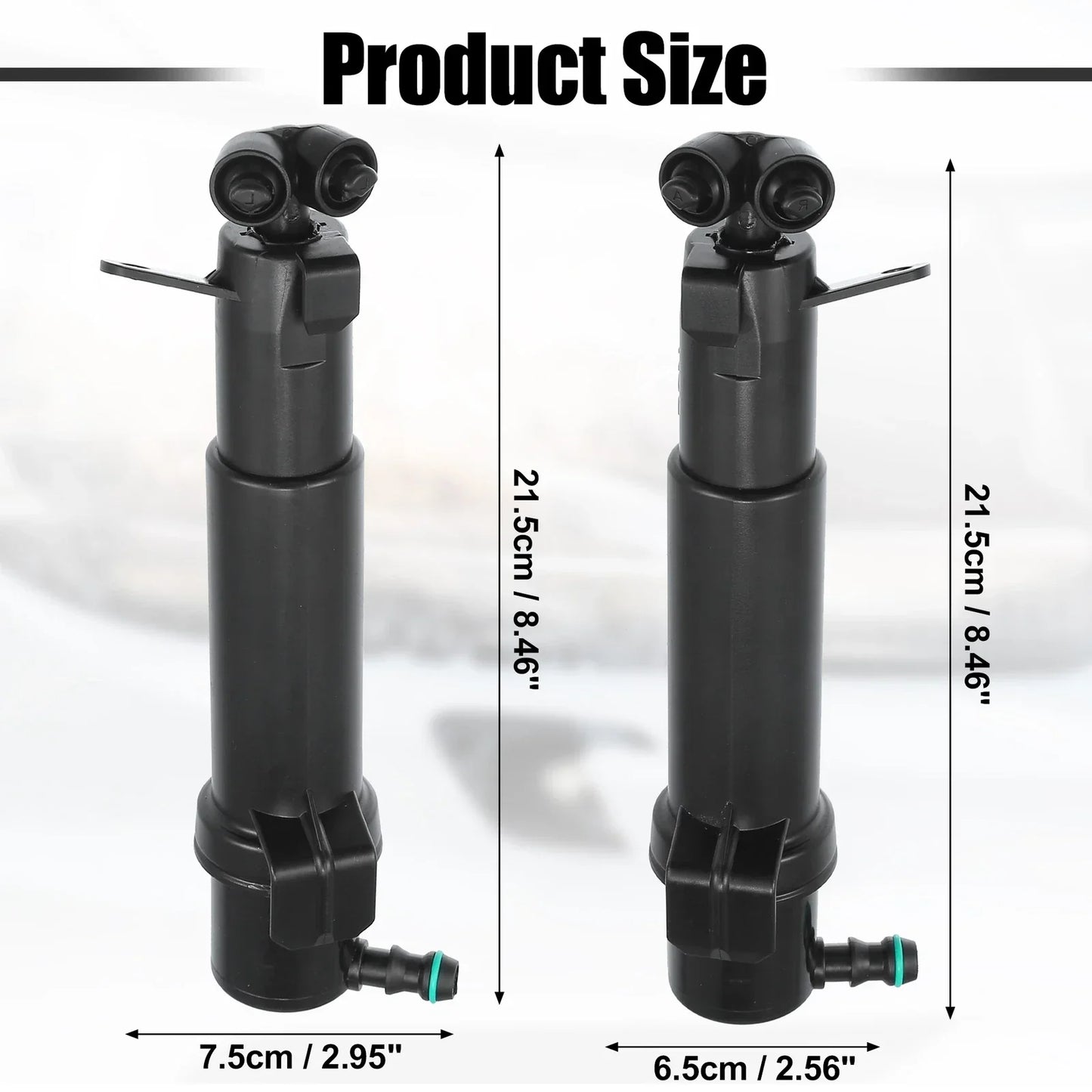 Front Left Right Headlight Washer Nozzles for Mercedes-Benz E320 E500 (2003-2009)