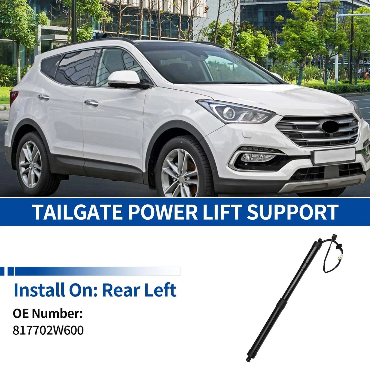 Rear LH Tailgate Power Lift Support for Hyundai Santa Fe (2015-2018)