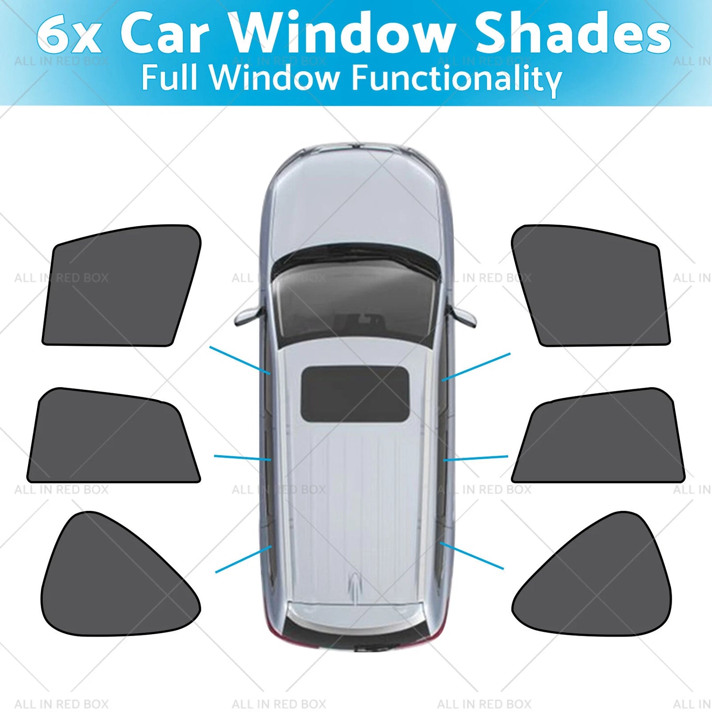 6 x Car Window Shades for Mazda CX-5 1st Gen KE (2012-2017) UVA & UVB Protection