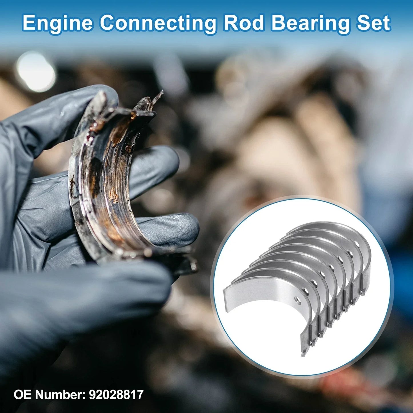 Connecting Rod Bearing Set 8 Pcs for Chevrolet Astra (1996-2011)