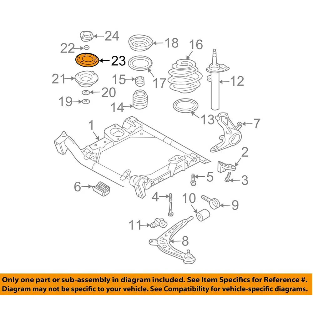Strut Mount Reinforcement Plates for BMW 3 Series E46 E85 E86 Z4 (99-08)