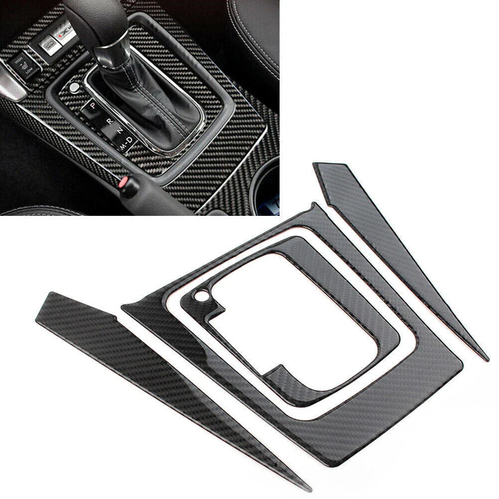 4 Pcs Carbon Fiber Gear Shift Covers for Subaru Forester (2013-2018)