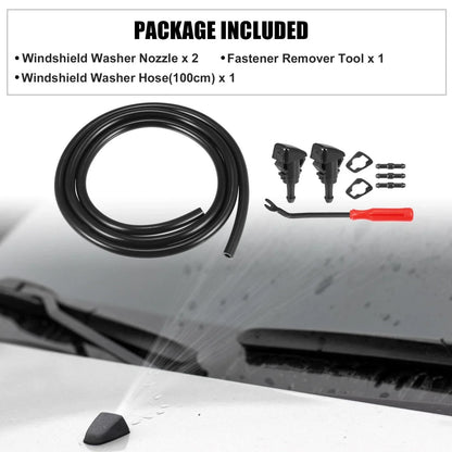 9 x Front Windshield Washer Nozzles for Dodge Caliber (2007-2012)