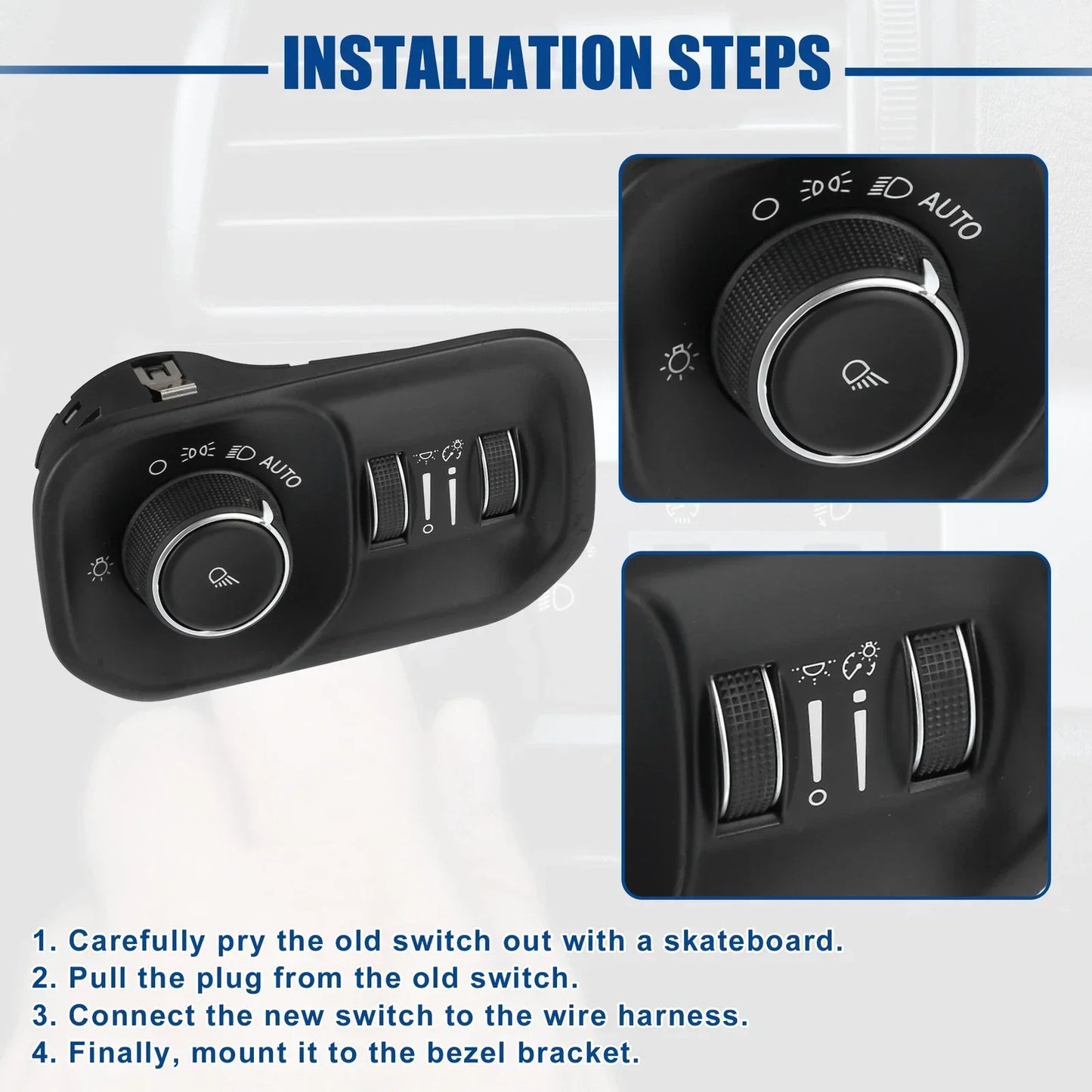Headlight Lamp Switch Button for Dodge RAM 1500 2500 3500 (2013-2018)