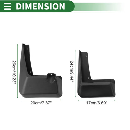 Mud Flaps Splash Guards Front & Rear for Lexus UX (2019-2023)