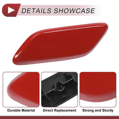 Front Left Washer Nozzle Cover for Honda CR-V MK3 Facelift (2009-2011) Red