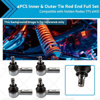 4PCS Tie Rod Ends for Holden Rodeo TFS 4WD (1989-2003)
