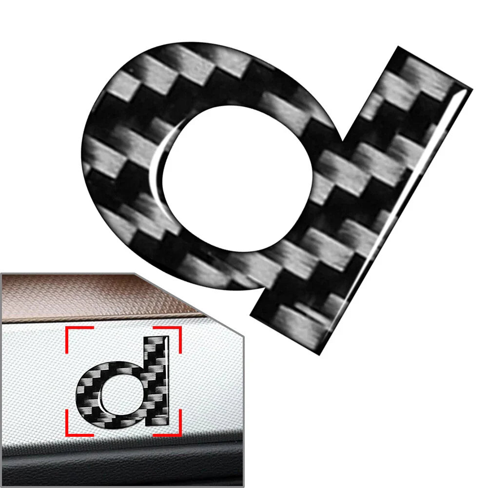 Window Door Wall Car Badge Emblem Alphabet Letter Decals Stickers