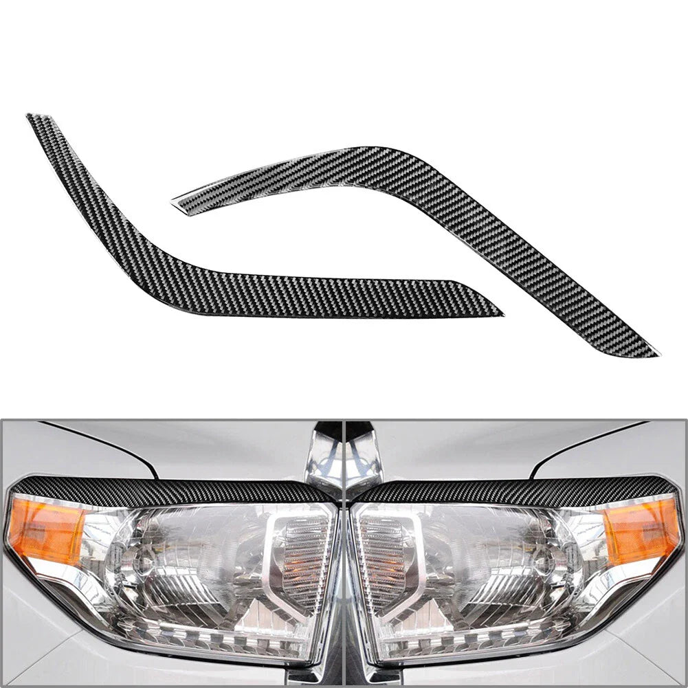 Headlight Eyelids Trim for Toyota Tundra (2014-2021) Black