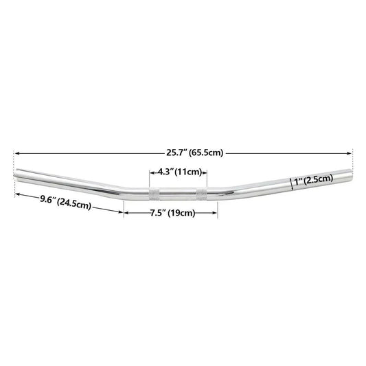1" Bar Handlebar for Harley Dyna Sportster 883 1200 Road King Softail