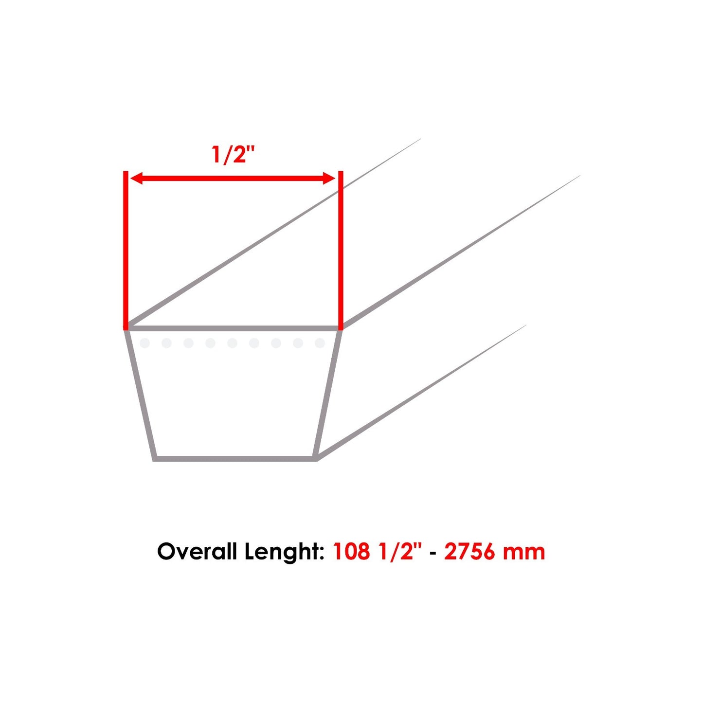 Deck Belt Replacement for Cub Cadet XT1-LT46 and XT2-LX46 46 inch (2019–2020)