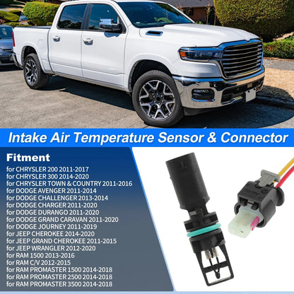 Intake Air Temperature Sensor Connector Kit for Chrysler Jeep ()