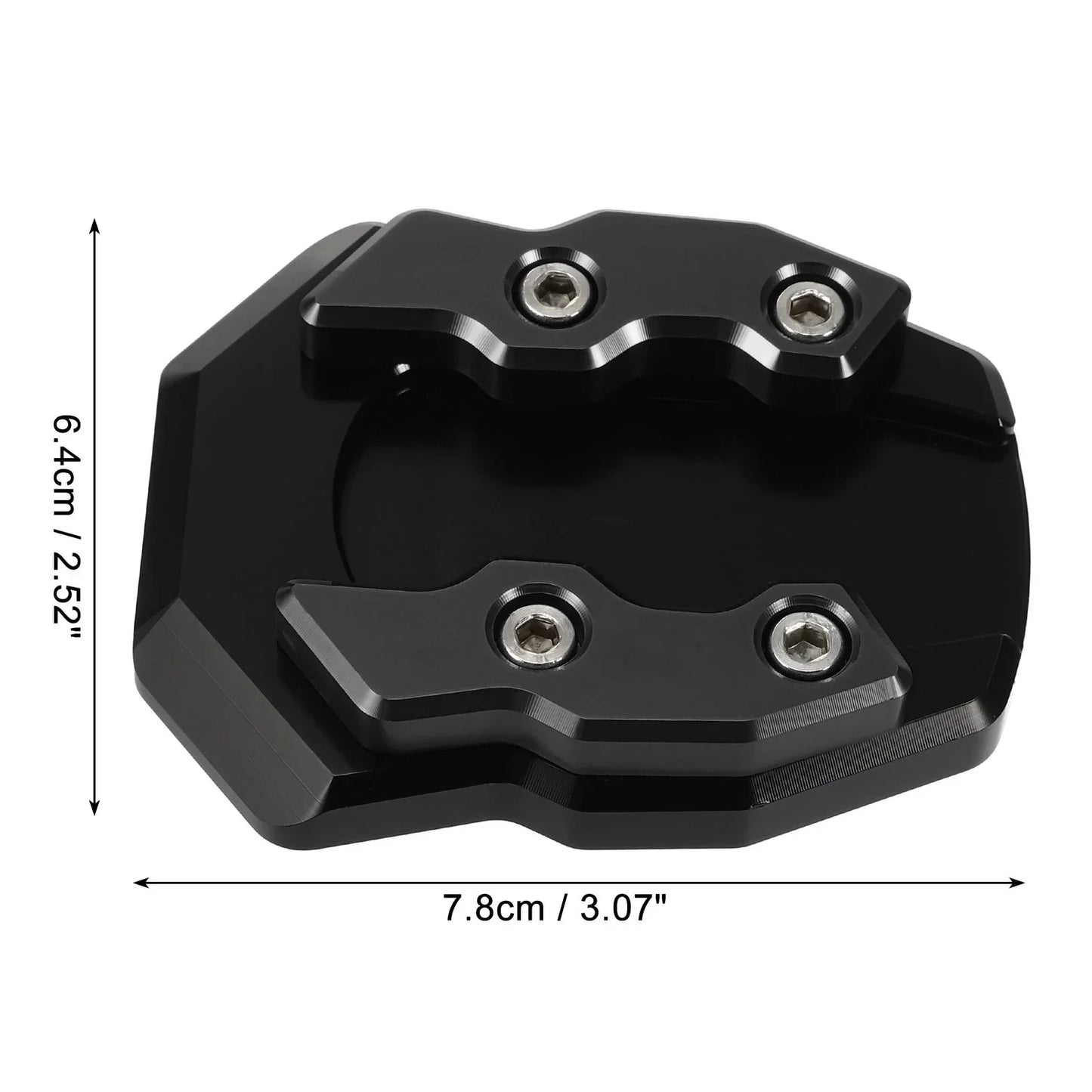 Kickstand Plate Pad for Honda Adv-160 2022 with Wrench - Black