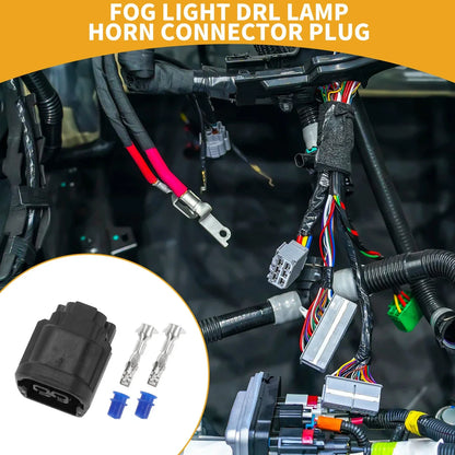 2 x Pin Fog Light DRL Lamp Connector for Honda