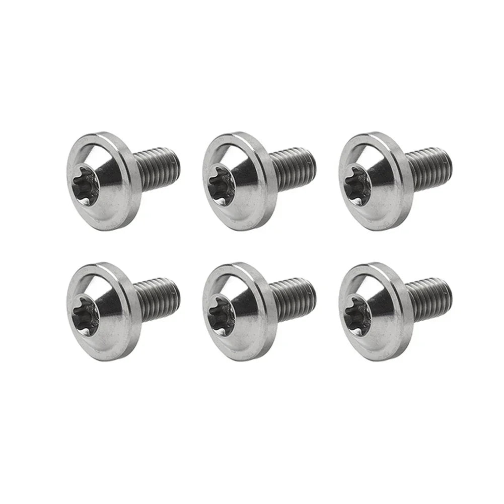 6 x Titanium Alloy M6x10mm Torx Head Bolts for Bike Motorcycle