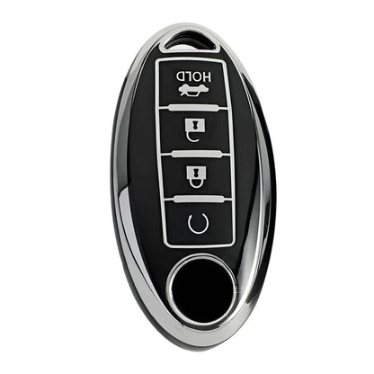 TPU 4-Button Key Shell Housing Cover for Nissan Murano, Versa, Note (2015-2023)