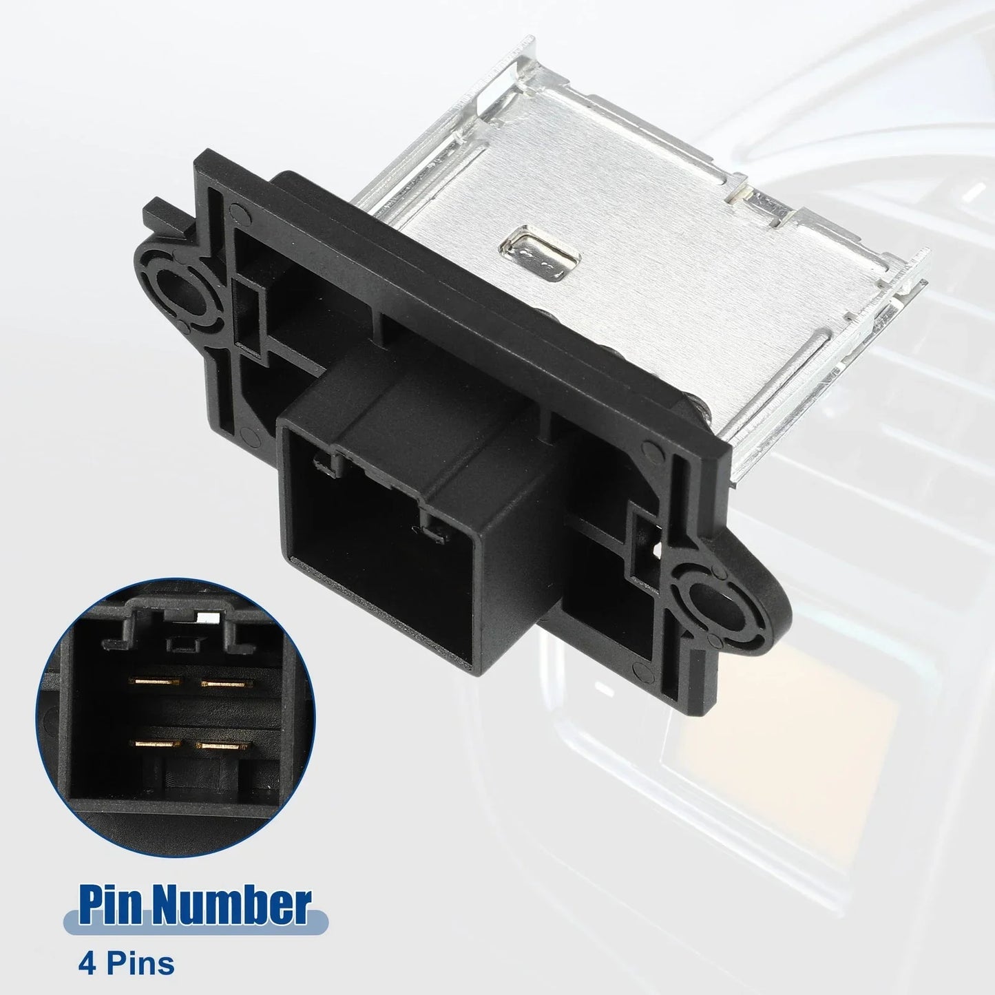 HVAC Blower Motor Resistor for Dodge Nitro 2007-2009 - Black