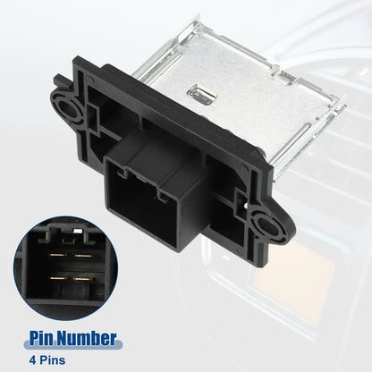 HVAC Blower Motor Resistor for Dodge Nitro 2007-2009 - Black