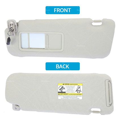 Gray Left Sun Visor with Mirror for Mazda CX-9 (2010-2015)