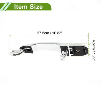 Exterior Door Handle for Hyundai Kia Silver Tone Rear Right (2011-2016)