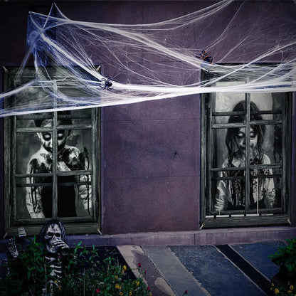 Scary Halloween Curtains for Indoor Outdoor Party Decor 80 x 120cm