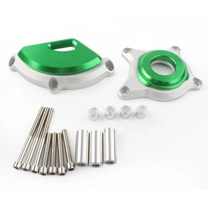 Green Engine Case Protector Cover Set for Kawasaki Z900 (2016-2019)