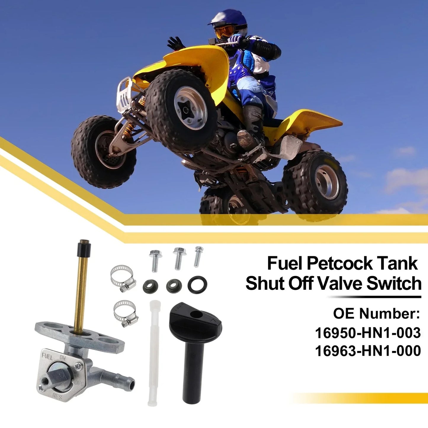 ATV Fuel Valve Petcock Gas Tank Switch for Honda Sportrax 400 (2000-2007)