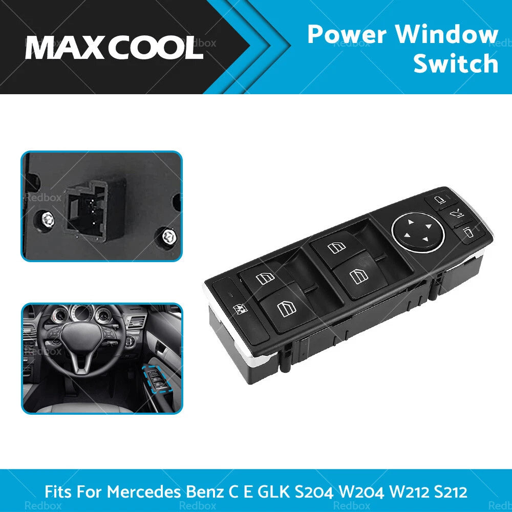 Master Power Window Switch for Mercedes Benz C E GLK S204 W204 W212 (2008-2016)
