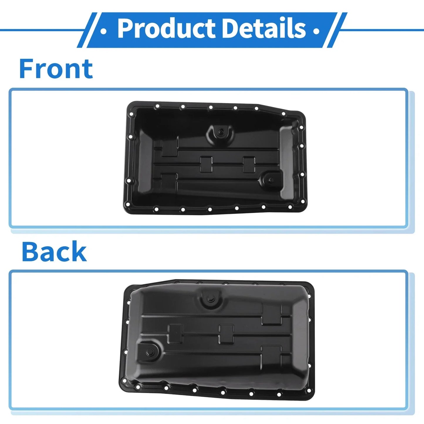 Engine Oil Pan for Lexus GX470 2004-2009 Aluminum Alloy Black