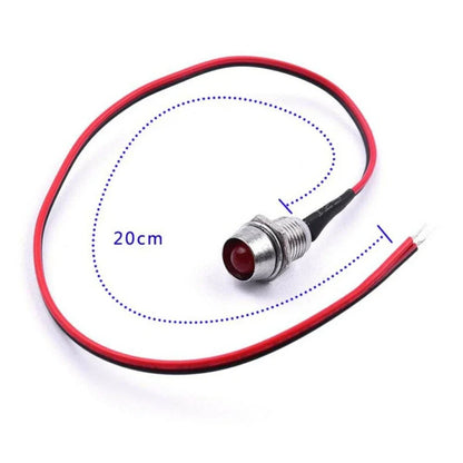 Indicator Light / 8mm 12V / LED Lamp Bulb for Car