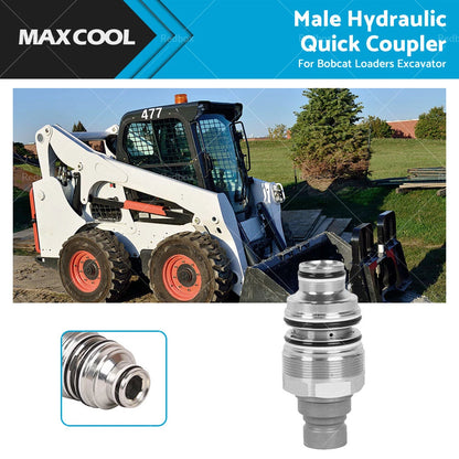 46mm Male Hydraulic Flat Face Quick Coupler for Bobcat