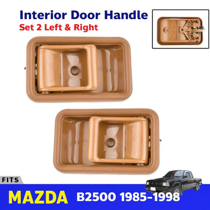Interior Door Handle Grip Pair LH+RH Fits Mazda B2500 323 Pickup 1985-1998 D12