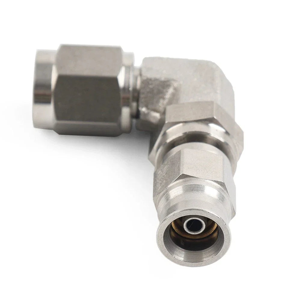 Stainless Steel AN-3 3/8" x 24 UNF 90�� Brake Swivel Hose Ends Fitting