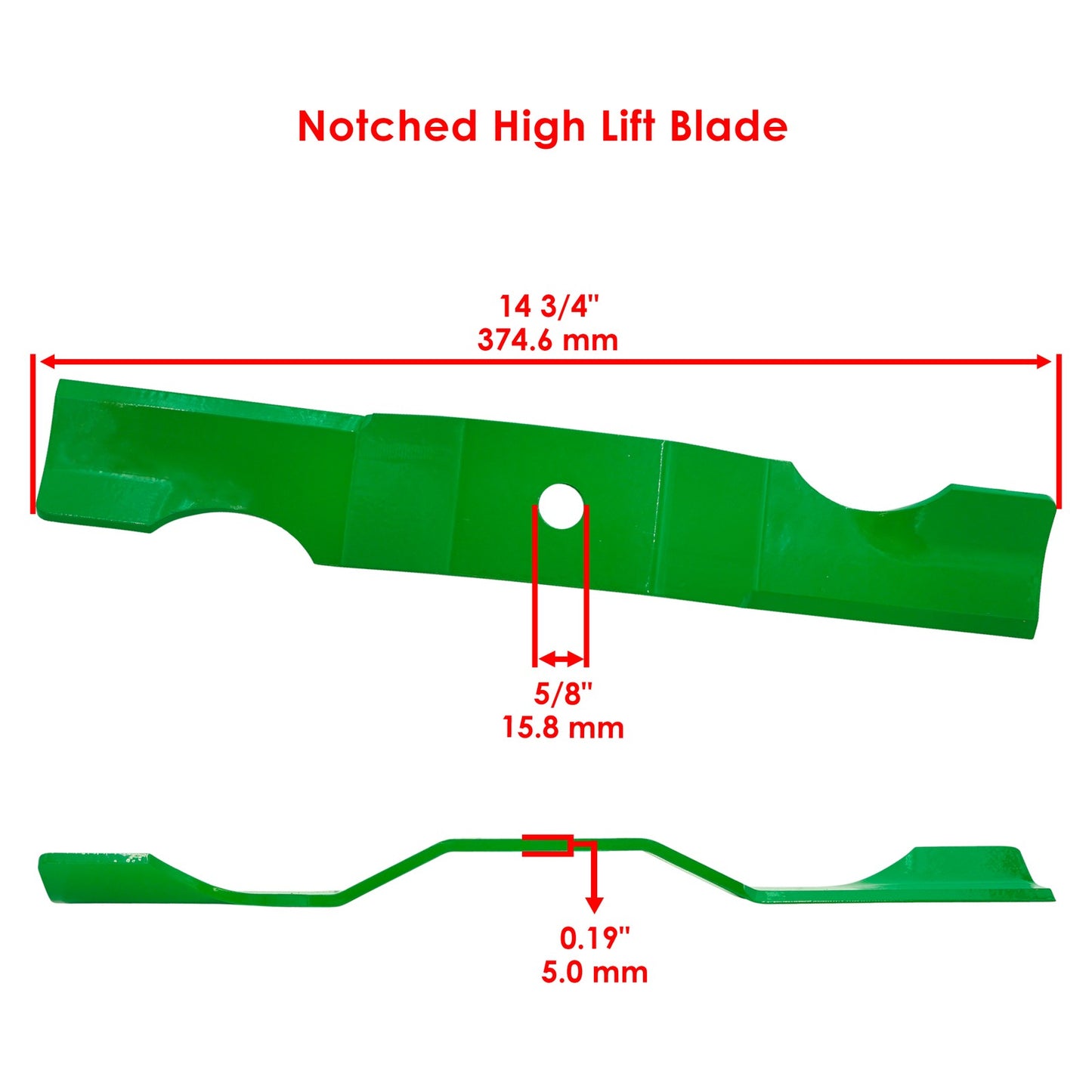 Deck High Lift Mower Blades 42 Inch Replacement for Ariens Zoom (2007–2018)