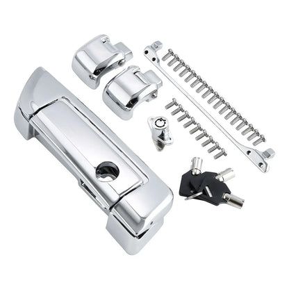 Chrome Trunk Latches & Key Hinges for Harley Street Glide (2014 - 2024)