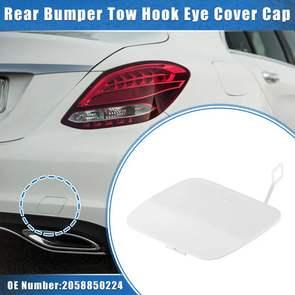Car Rear Bumper Tow Hook Eye Cover for Mercedes-Benz C300 (2015-2021)