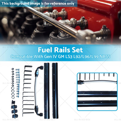 Intake Manifold Fuel Rail Set for GM LS3 L92 L96 L99 (2008-2013)
