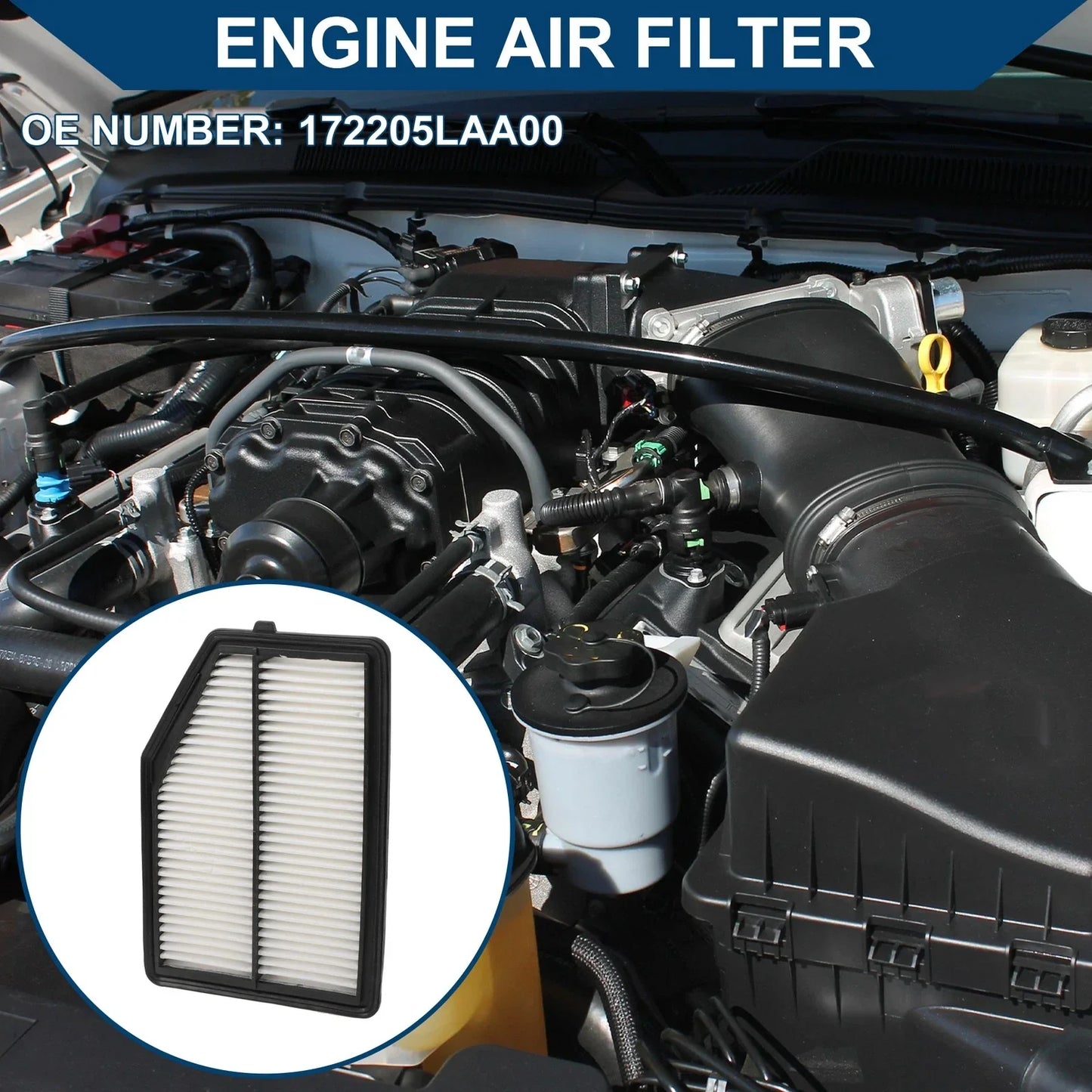 Car Engine Air Filter for Honda CR-V 2.4L (2015-2016) - 1 x Quality Filter