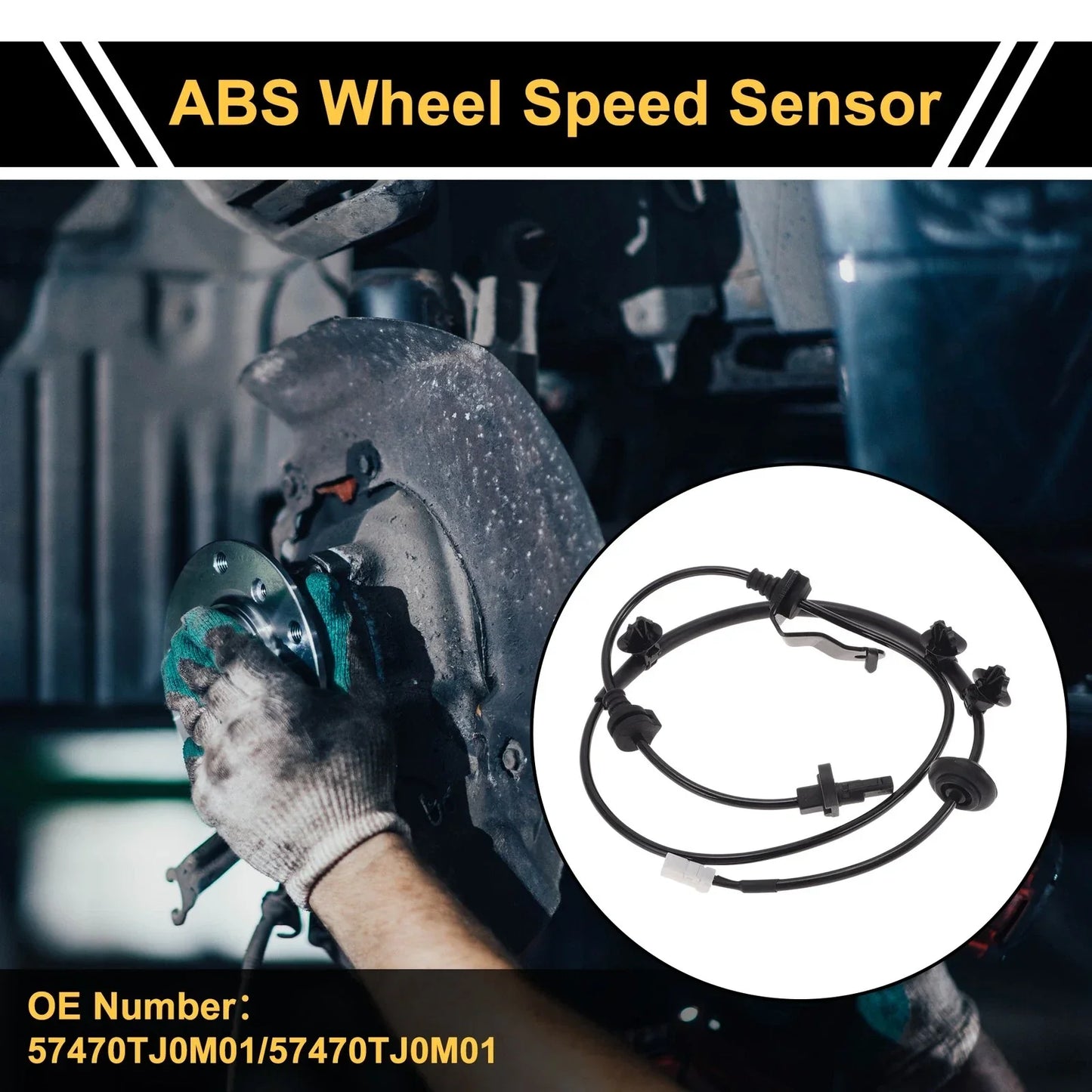 ABS Wheel Speed Sensor for Honda City (2012-2014) - 1 x Rear Right Sensor