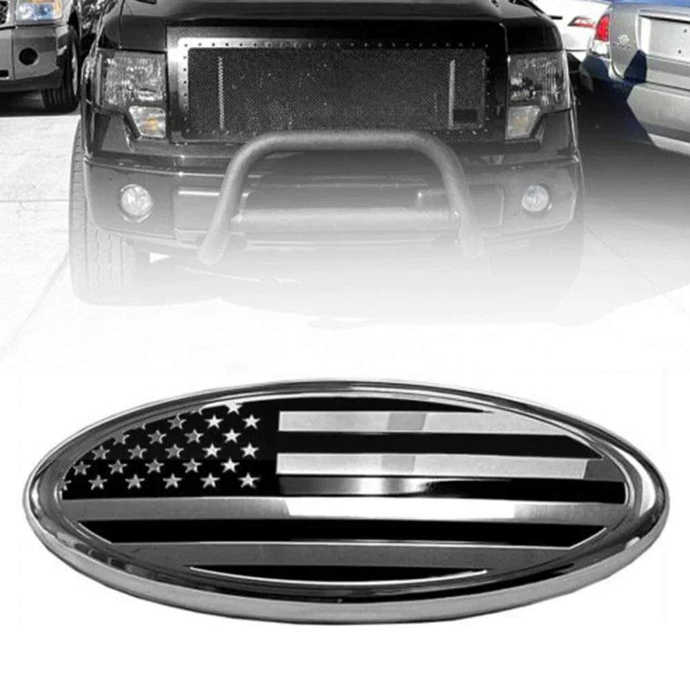 US Flag Oval Emblem Badge /239cm Front Grill Tailgate for Ford F150/F350