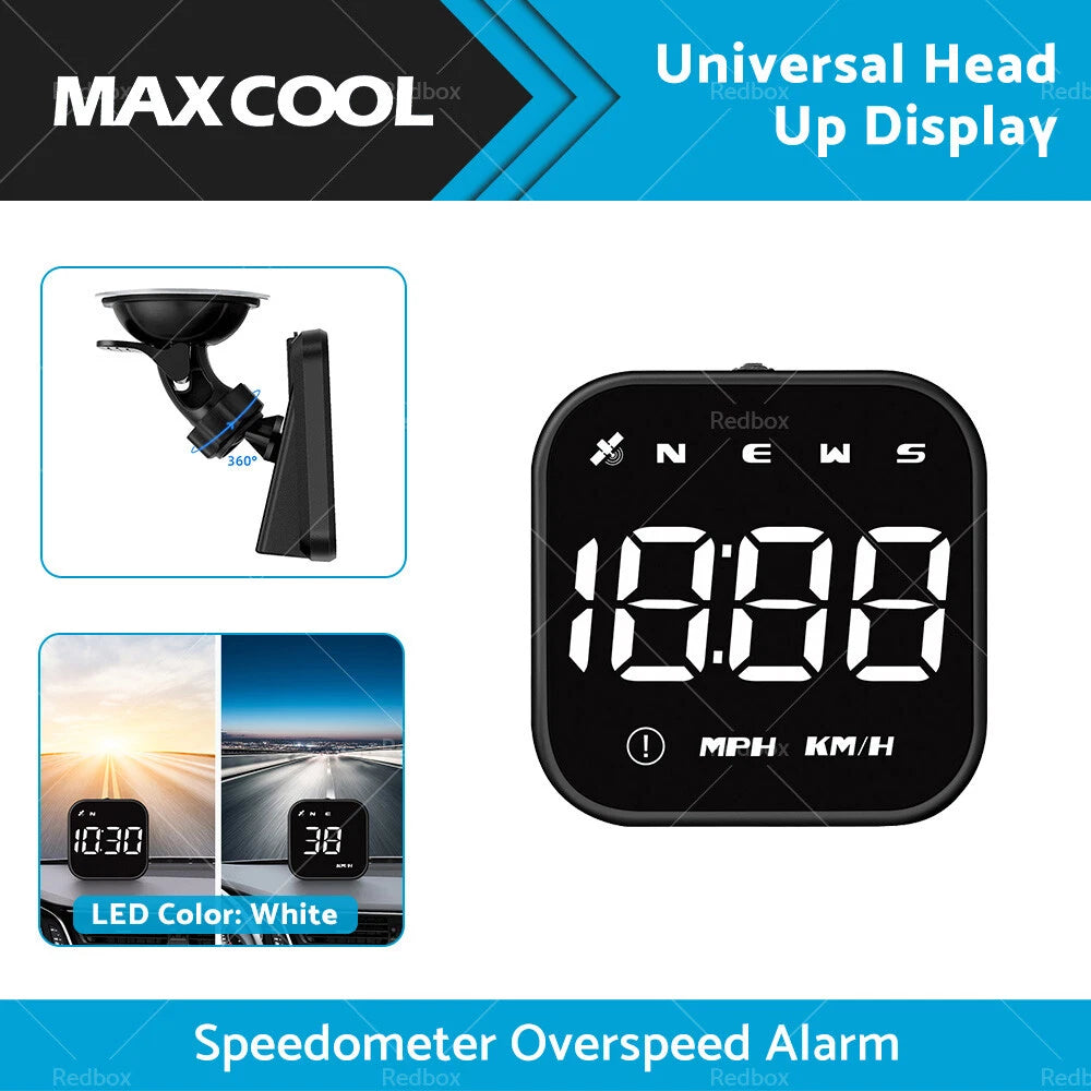 HUD Head Up Display LED GPS Speedometer for Universal Cars
