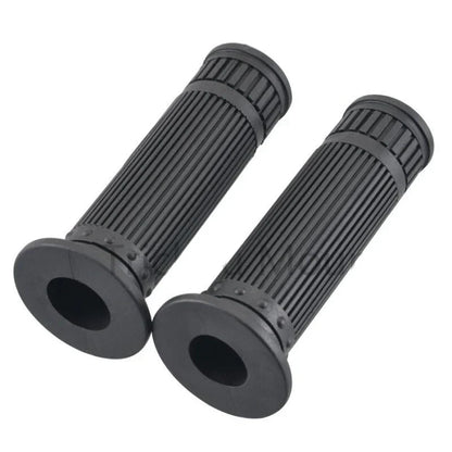 7/8" Rubber Handlebar Grips for Universal Motorbike - Black
