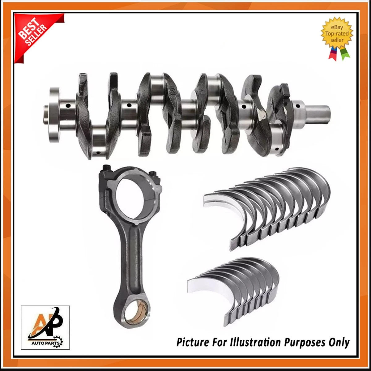 Crankshaft Assembly with Bearings and Conrod for Mazda CX-5 (2013–2022)