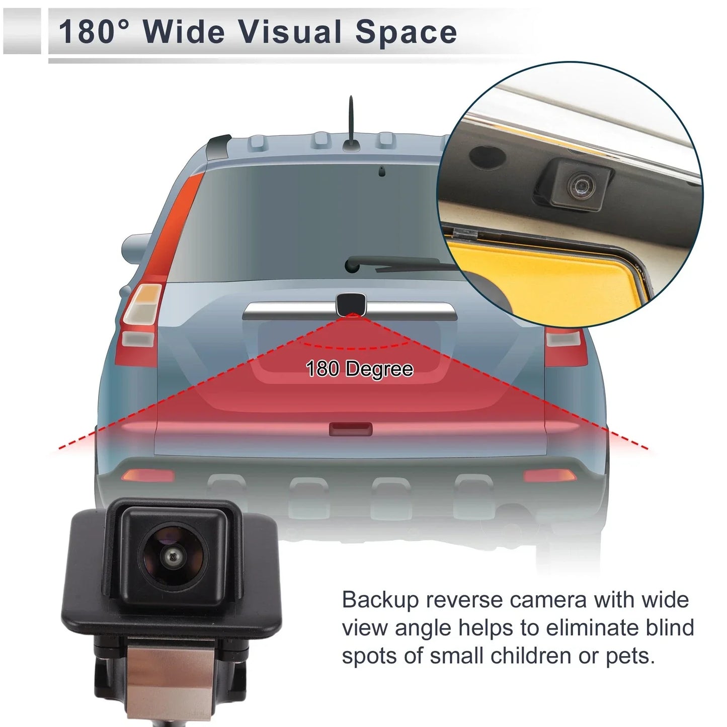 Rear View Camera 120-180 Degree for Hyundai Elantra (2011-2014)