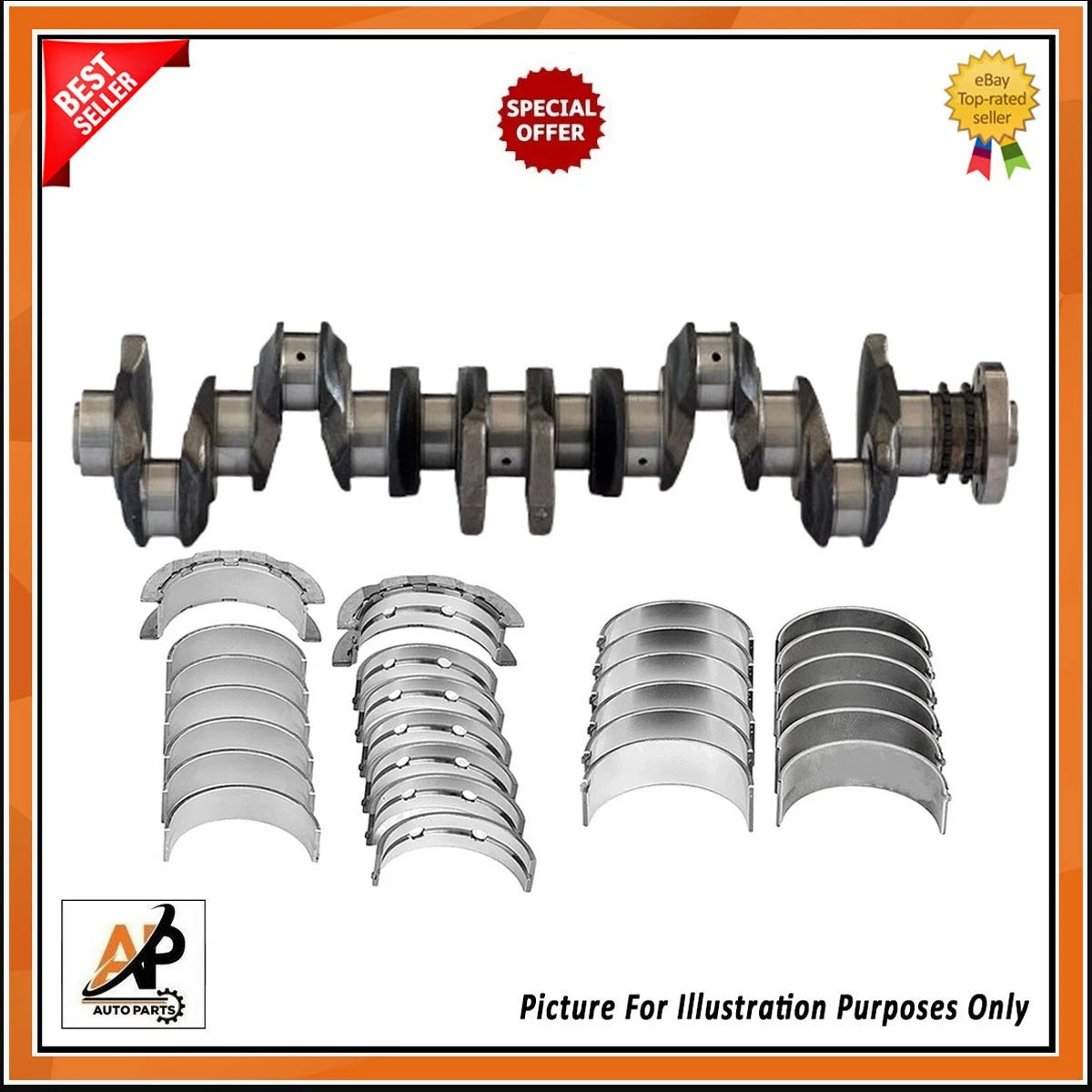 Forged Crankshaft for BMW N57D30 3.0 Diesel Engine Rebuild Kit (2008–2017)