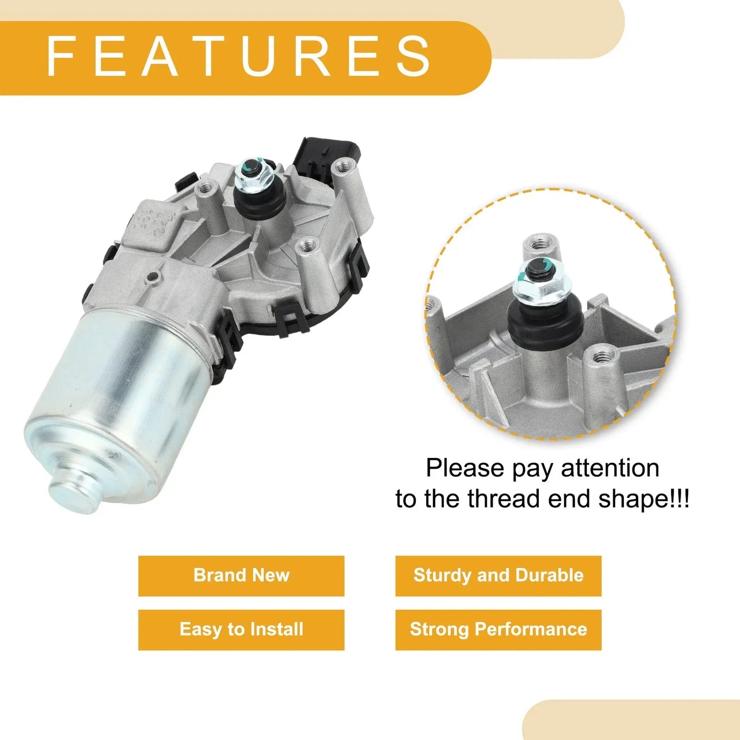 Windshield Wiper Motor for Chrysler Sebring 2004-2009 (2 x Motors)