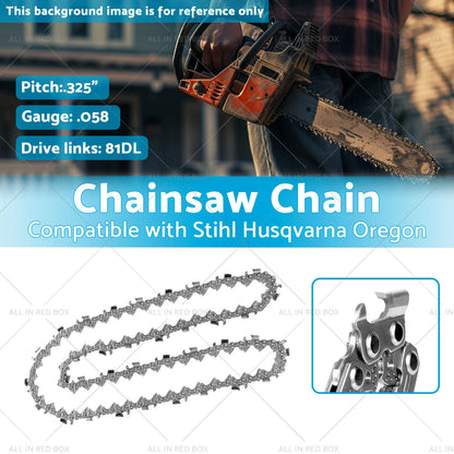 20" Tungsten Carbide Chainsaw Chain for Stihl .325" .058" (81 DL)