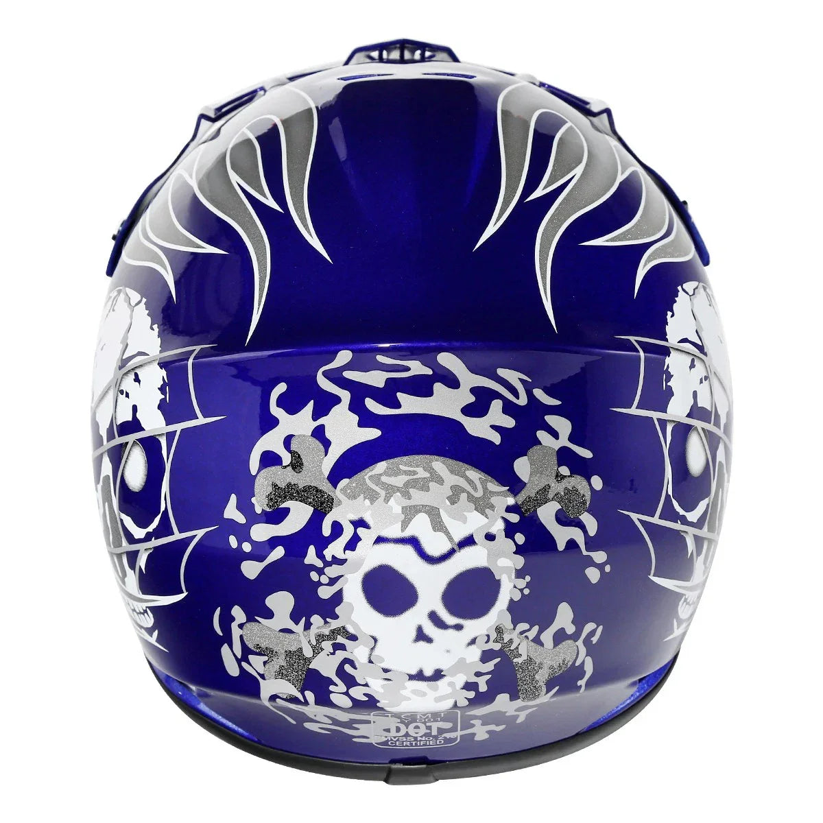 Youth ATV Helmet Goggles Gloves for Kids Motocross Dirt Bike Skull DOT US