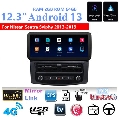 12.3'' Android Car Stereo GPS Navigation for Nissan Sentra (2013-2019)