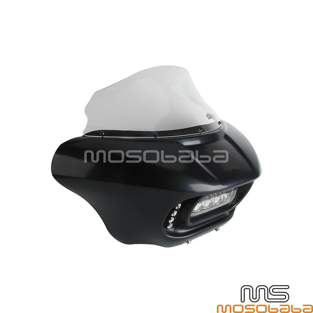 LED Front Headlight Fairing Mask Bracket for Softail Low Rider S 114 117 (2020-2023)